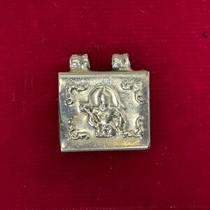 Vintage Buddha Om pendent prayer box